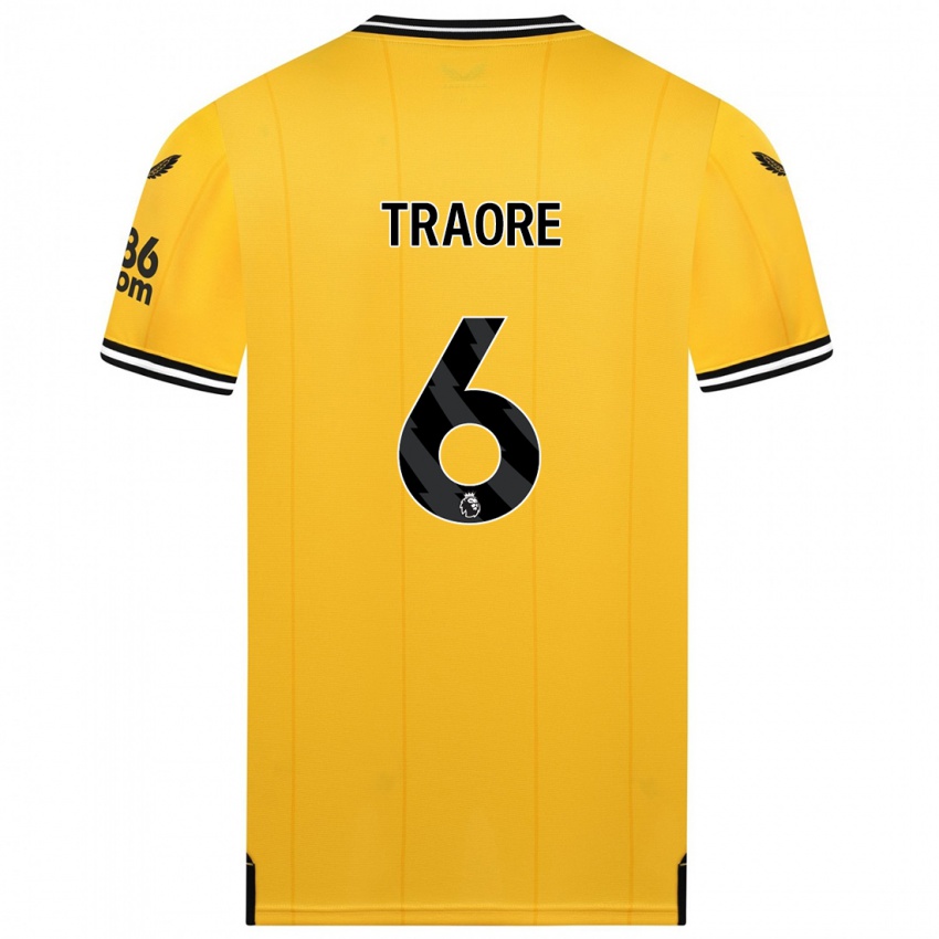 Niño Camiseta Boubacar Traoré #6 Amarillo 1ª Equipación 2023/24 La Camisa