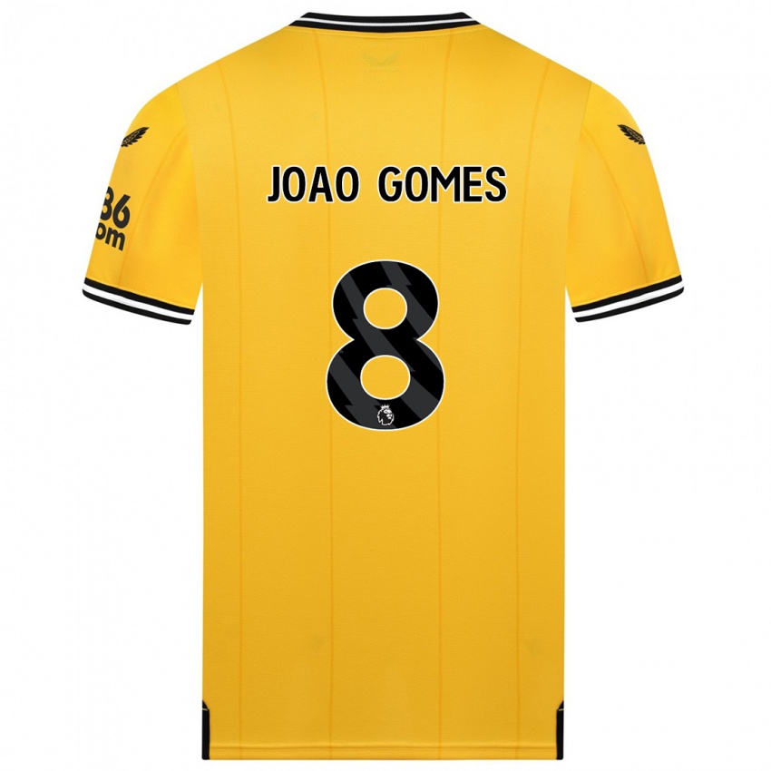 Niño Camiseta Joao Gomes #8 Amarillo 1ª Equipación 2023/24 La Camisa