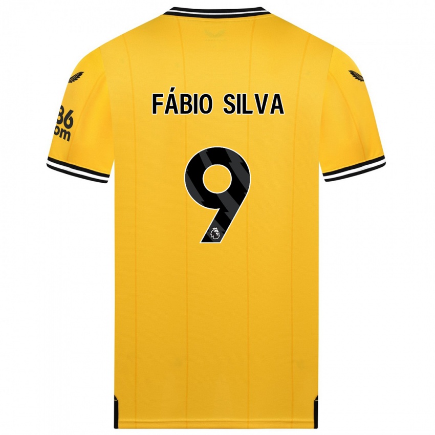 Niño Camiseta Fabio Silva #9 Amarillo 1ª Equipación 2023/24 La Camisa
