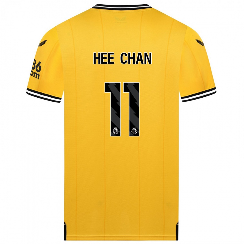 Niño Camiseta Hee-Chan Hwang #11 Amarillo 1ª Equipación 2023/24 La Camisa