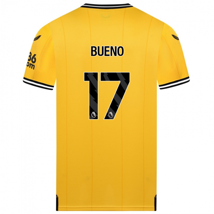Niño Camiseta Hugo Bueno #17 Amarillo 1ª Equipación 2023/24 La Camisa