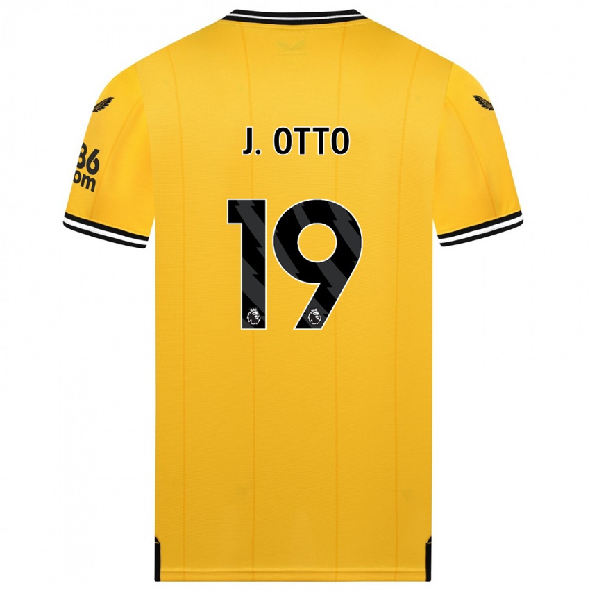 Niño Camiseta Jonny Otto #19 Amarillo 1ª Equipación 2023/24 La Camisa