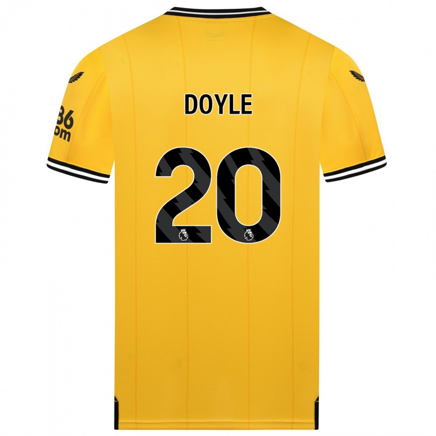 Niño Camiseta Tommy Doyle #20 Amarillo 1ª Equipación 2023/24 La Camisa