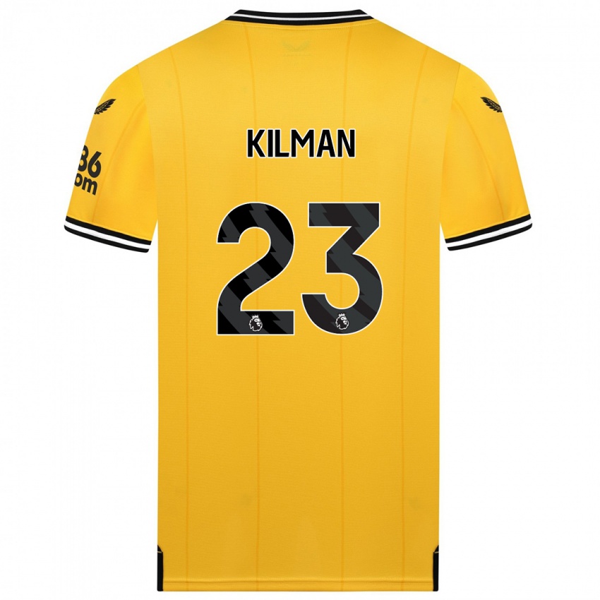 Niño Camiseta Max Kilman #23 Amarillo 1ª Equipación 2023/24 La Camisa