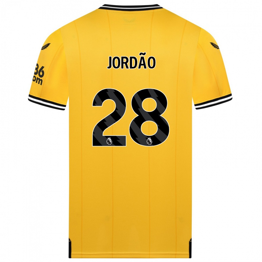 Niño Camiseta Bruno Jordao #28 Amarillo 1ª Equipación 2023/24 La Camisa