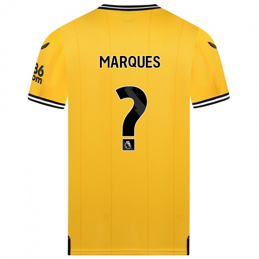 Niño Camiseta Christian Marques #0 Amarillo 1ª Equipación 2023/24 La Camisa