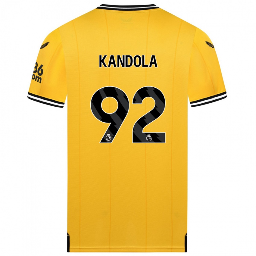 Niño Camiseta Kam Kandola #92 Amarillo 1ª Equipación 2023/24 La Camisa