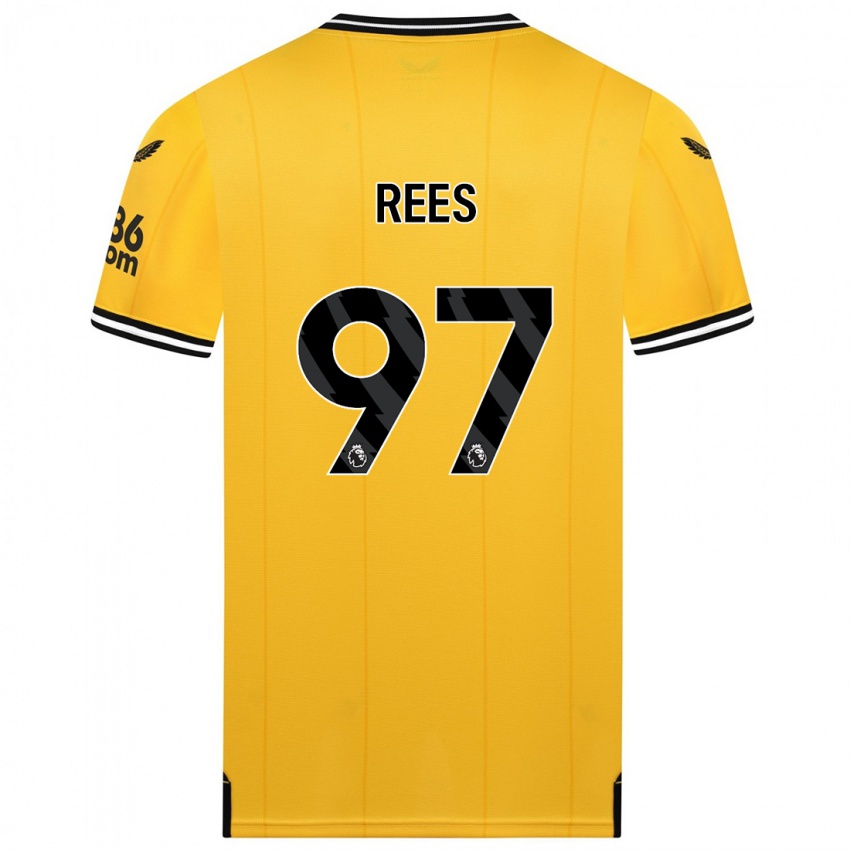 Niño Camiseta Mason Rees #97 Amarillo 1ª Equipación 2023/24 La Camisa
