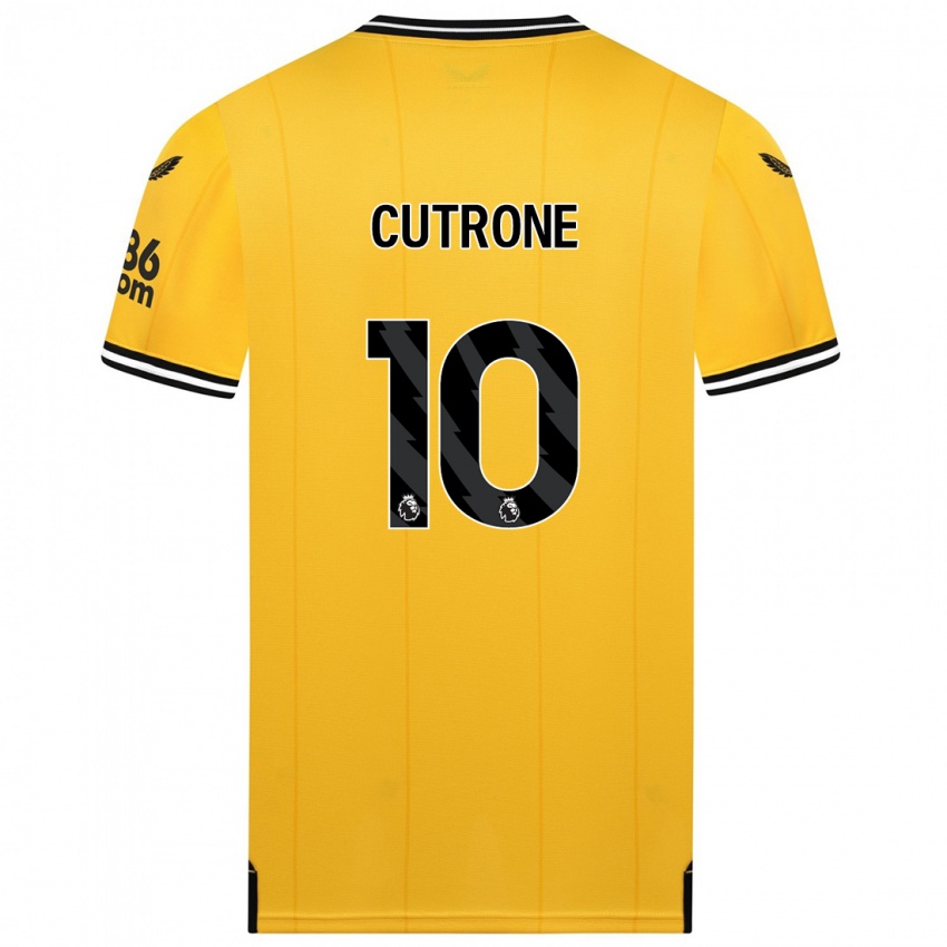 Niño Camiseta Patrick Cutrone #10 Amarillo 1ª Equipación 2023/24 La Camisa