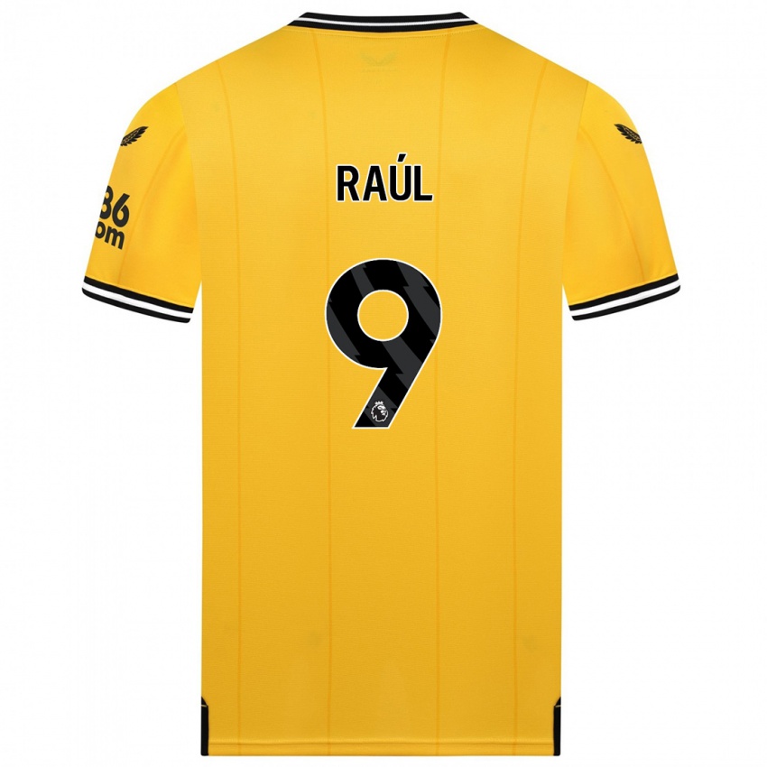 Niño Camiseta Raul Jimenez #9 Amarillo 1ª Equipación 2023/24 La Camisa