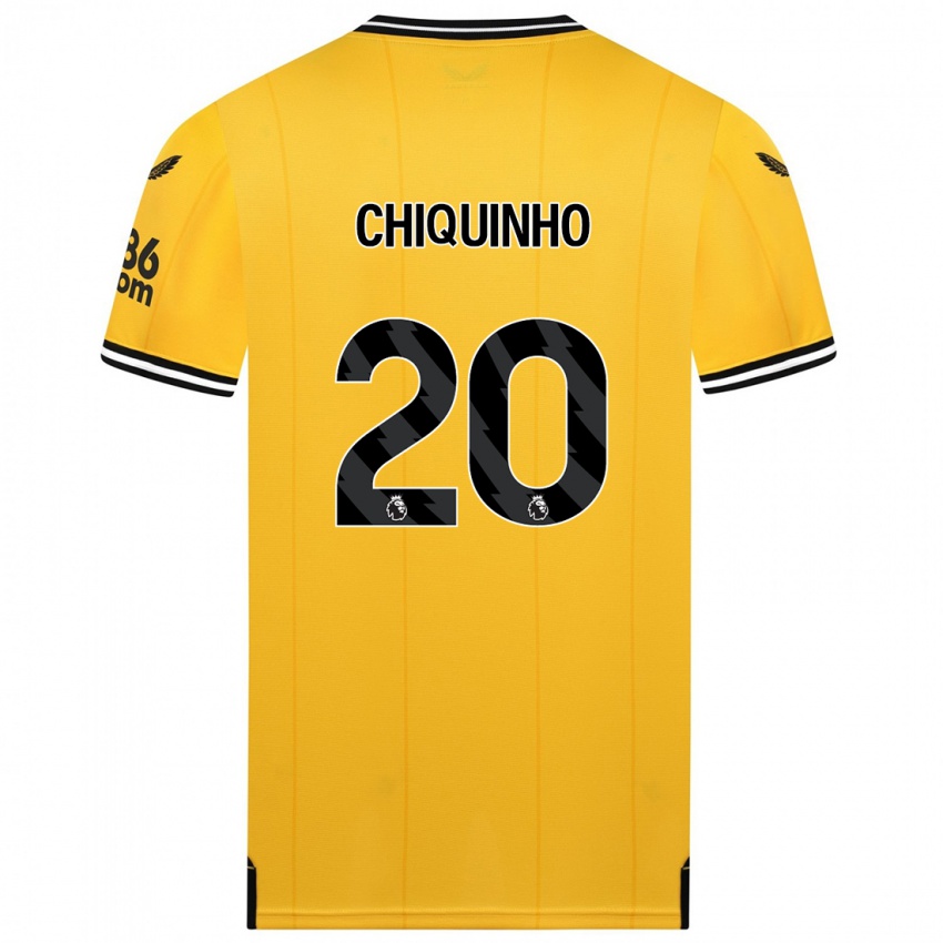 Niño Camiseta Chiquinho #20 Amarillo 1ª Equipación 2023/24 La Camisa