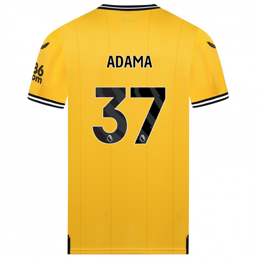 Niño Camiseta Adama Traore #37 Amarillo 1ª Equipación 2023/24 La Camisa