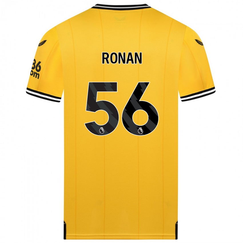 Niño Camiseta Connor Ronan #56 Amarillo 1ª Equipación 2023/24 La Camisa
