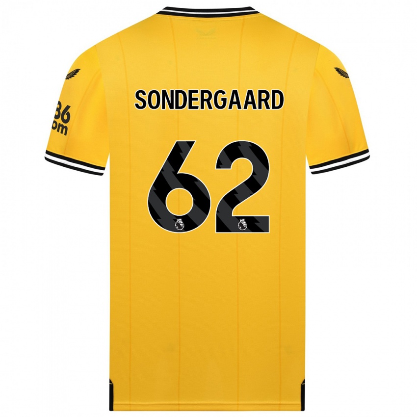 Niño Camiseta Andreas Sondergaard #62 Amarillo 1ª Equipación 2023/24 La Camisa