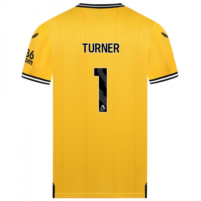 Niño Camiseta Shannon Turner #1 Amarillo 1ª Equipación 2023/24 La Camisa