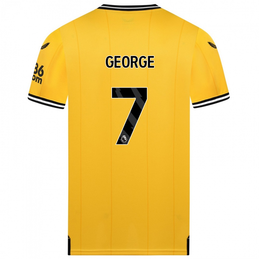 Niño Camiseta Tammi George #7 Amarillo 1ª Equipación 2023/24 La Camisa
