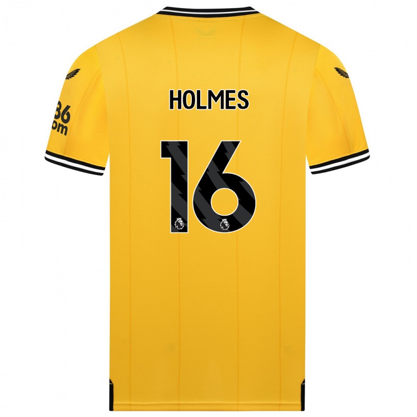 Niño Camiseta Summer Holmes #16 Amarillo 1ª Equipación 2023/24 La Camisa