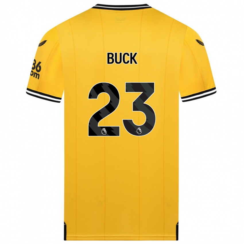 Niño Camiseta Alex Buck #23 Amarillo 1ª Equipación 2023/24 La Camisa