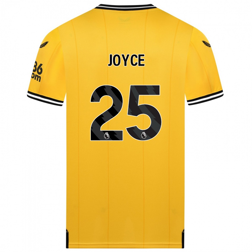 Niño Camiseta Leonie Joyce #25 Amarillo 1ª Equipación 2023/24 La Camisa