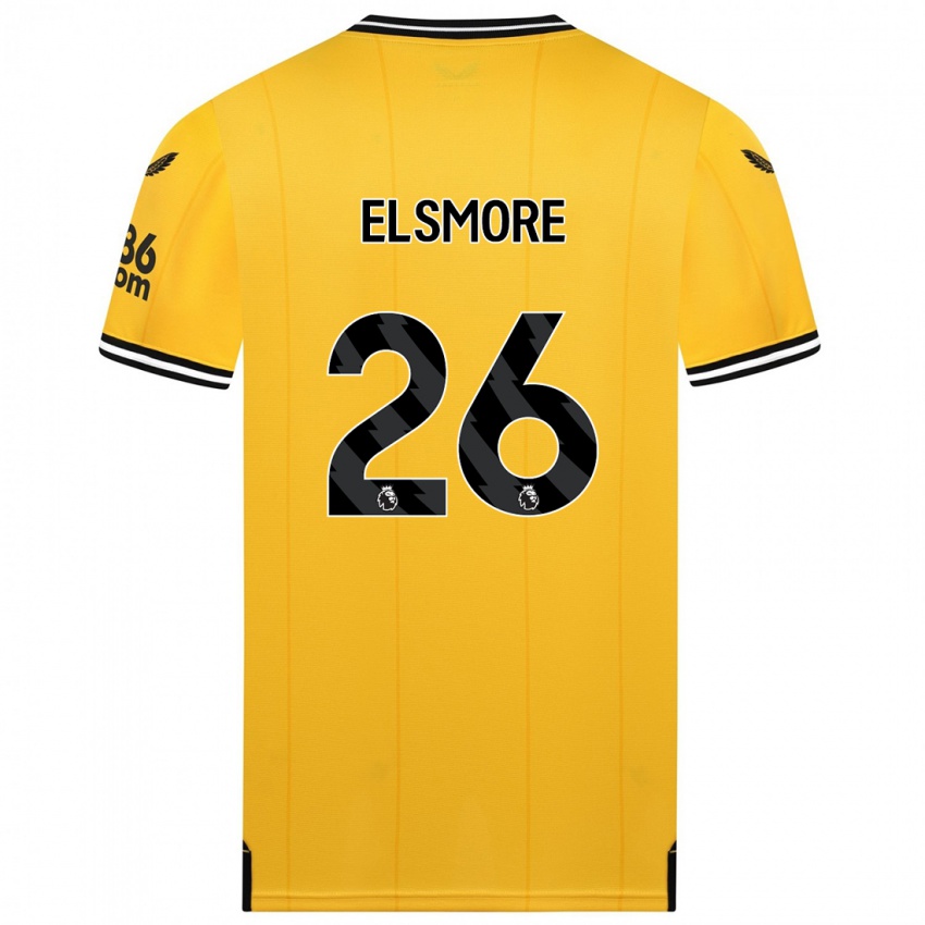 Niño Camiseta Ria Elsmore #26 Amarillo 1ª Equipación 2023/24 La Camisa