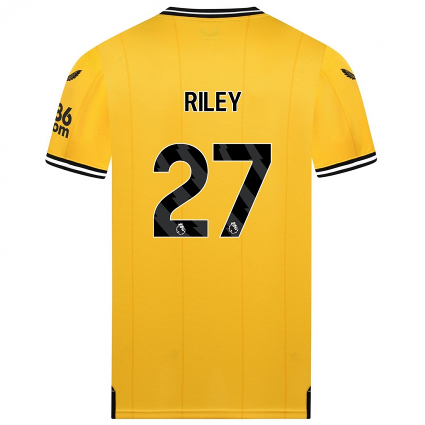 Niño Camiseta Lauren Riley #27 Amarillo 1ª Equipación 2023/24 La Camisa