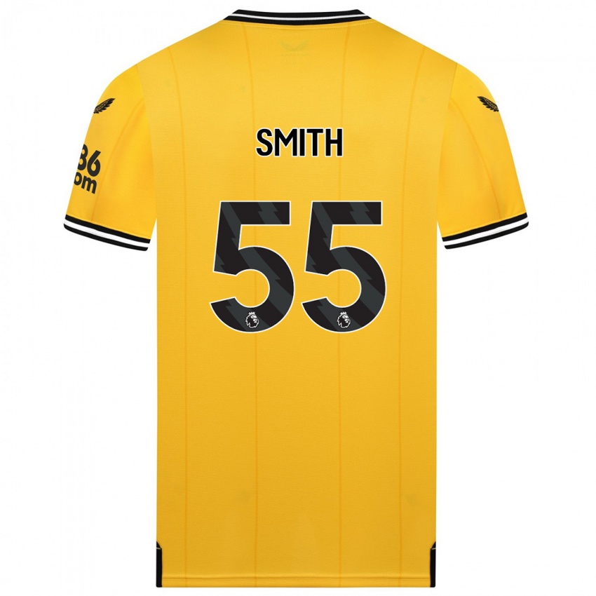 Niño Camiseta Jackson Smith #55 Amarillo 1ª Equipación 2023/24 La Camisa