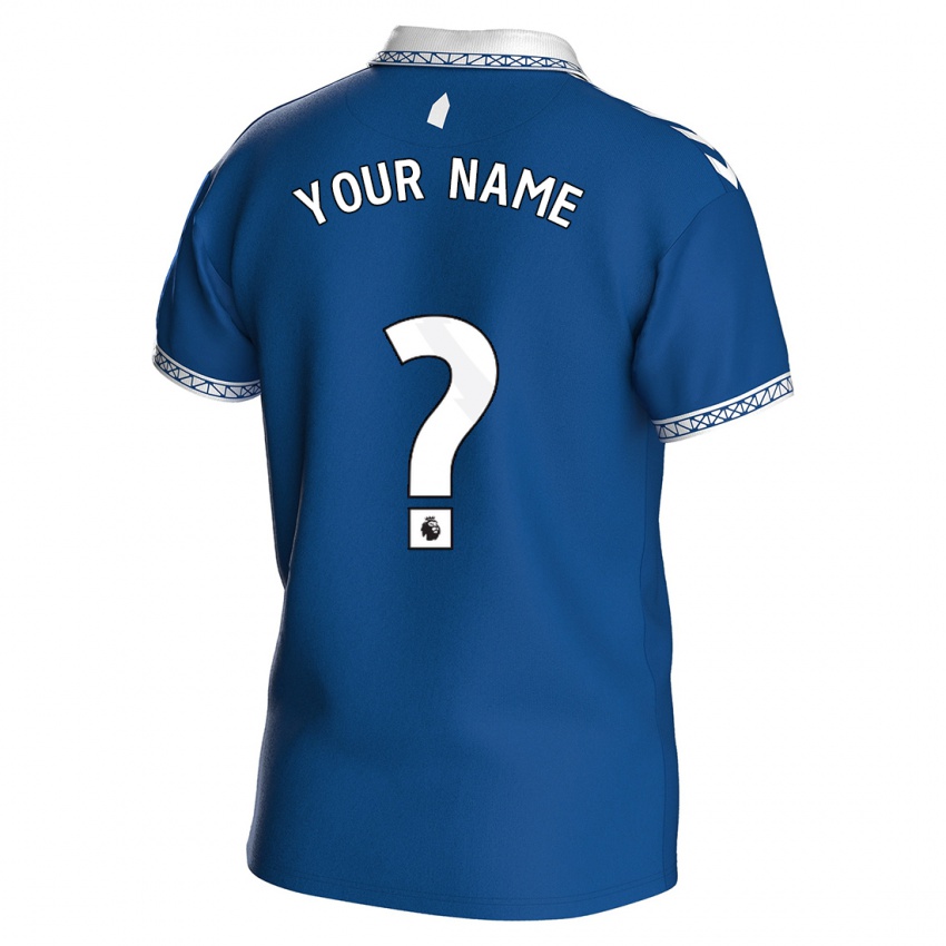 Niño Camiseta Su Nombre #0 Azul Real 1ª Equipación 2023/24 La Camisa
