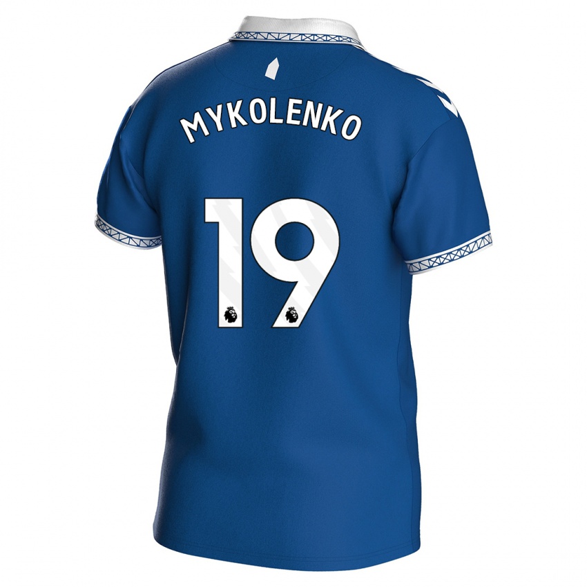 Niño Camiseta Vitaliy Mykolenko #19 Azul Real 1ª Equipación 2023/24 La Camisa