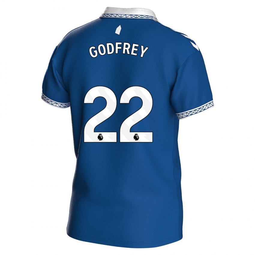 Niño Camiseta Ben Godfrey #22 Azul Real 1ª Equipación 2023/24 La Camisa