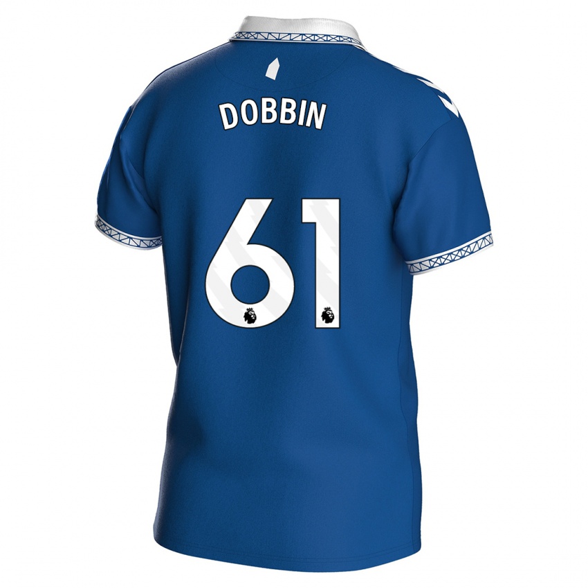 Niño Camiseta Lewis Dobbin #61 Azul Real 1ª Equipación 2023/24 La Camisa