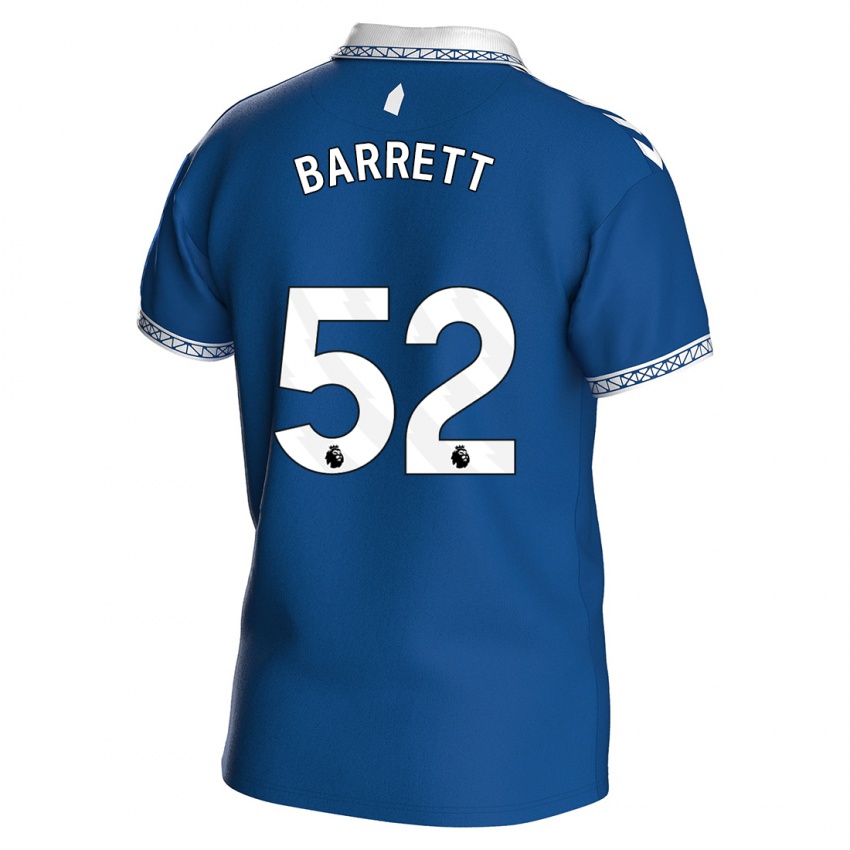 Niño Camiseta Jack Barrett #52 Azul Real 1ª Equipación 2023/24 La Camisa