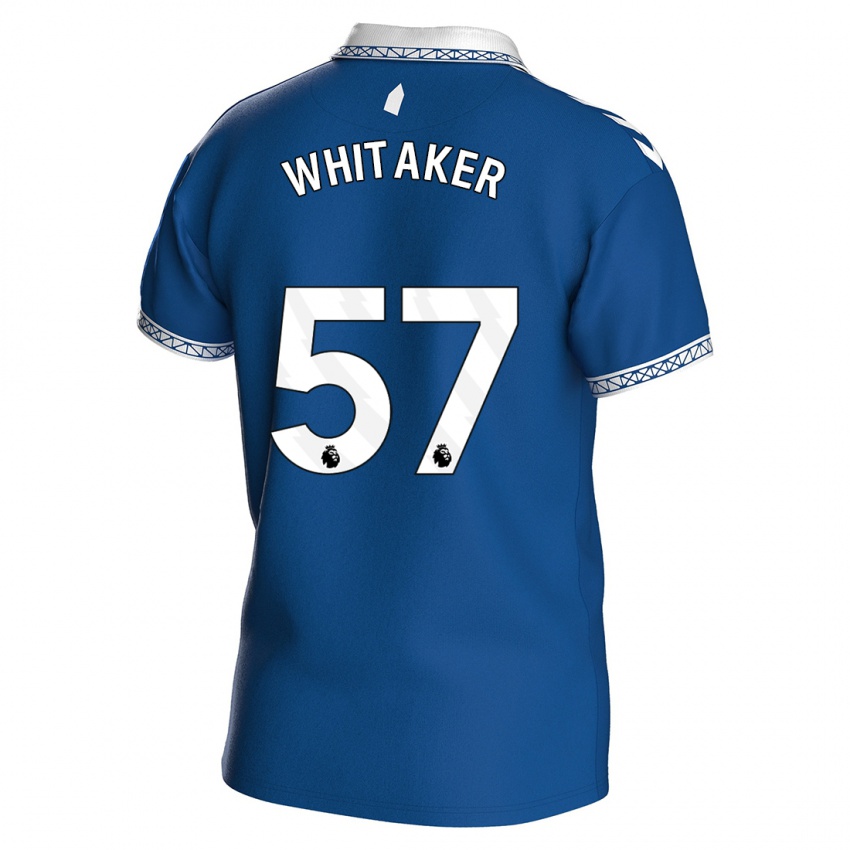 Niño Camiseta Charlie Whitaker #57 Azul Real 1ª Equipación 2023/24 La Camisa