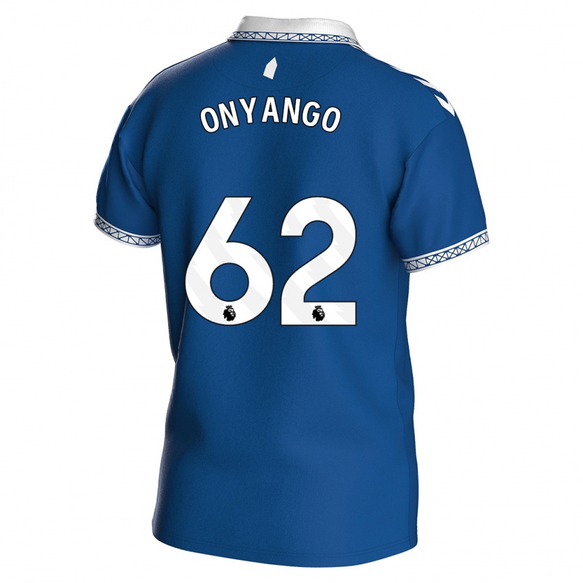 Niño Camiseta Tyler Onyango #62 Azul Real 1ª Equipación 2023/24 La Camisa