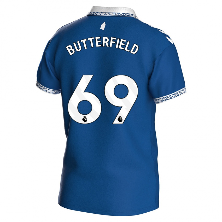 Niño Camiseta Luke Butterfield #69 Azul Real 1ª Equipación 2023/24 La Camisa