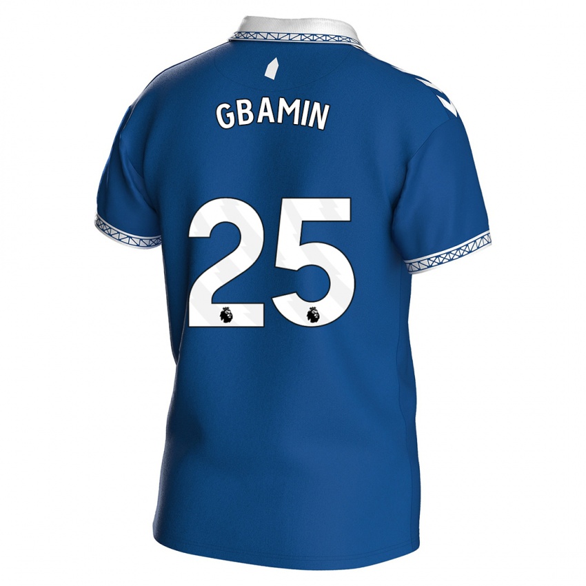 Niño Camiseta Jean-Philippe Gbamin #25 Azul Real 1ª Equipación 2023/24 La Camisa