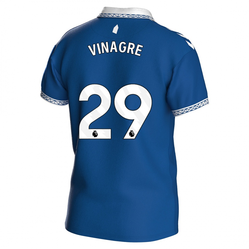 Niño Camiseta Ruben Vinagre #29 Azul Real 1ª Equipación 2023/24 La Camisa