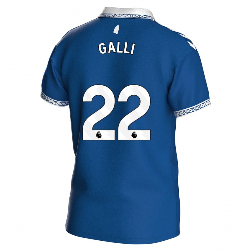 Niño Camiseta Aurora Galli #22 Azul Real 1ª Equipación 2023/24 La Camisa