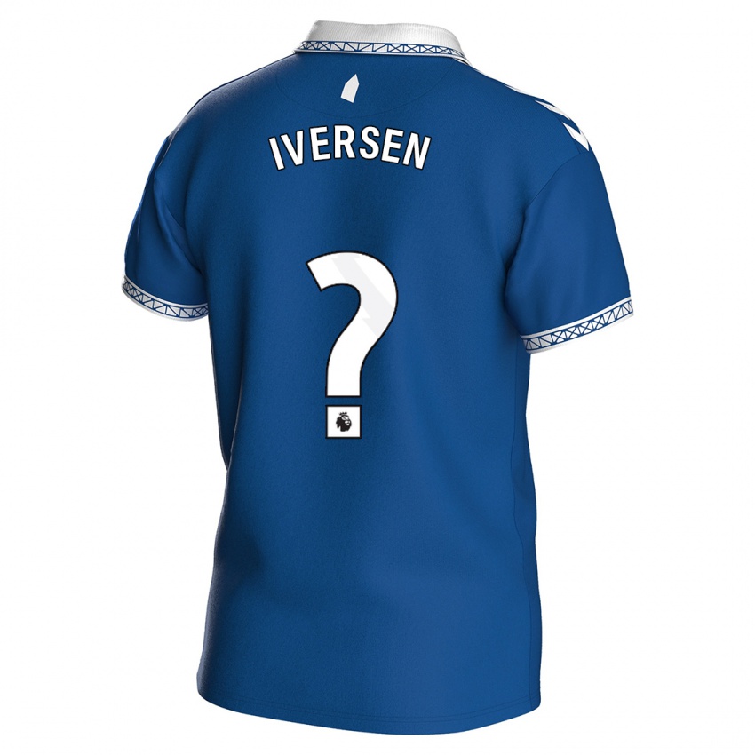 Niño Camiseta Einar Iversen #0 Azul Real 1ª Equipación 2023/24 La Camisa