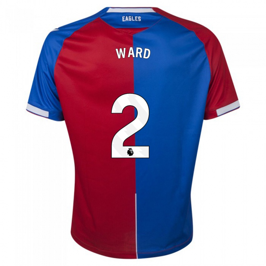 Niño Camiseta Joel Ward #2 Rojo Azul 1ª Equipación 2023/24 La Camisa
