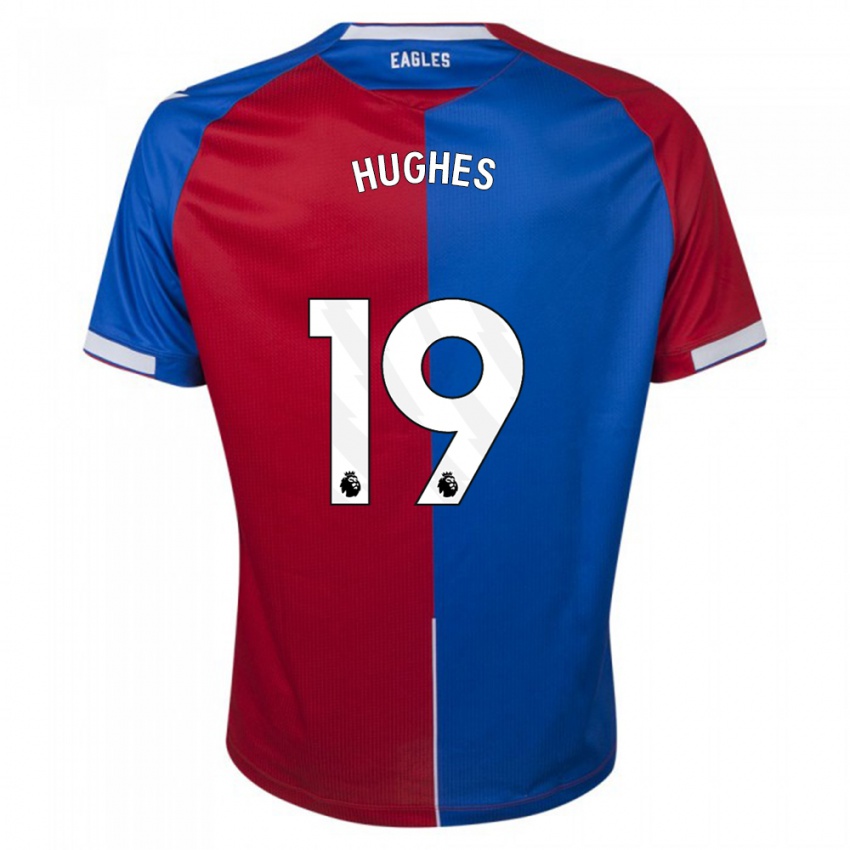 Niño Camiseta Will Hughes #19 Rojo Azul 1ª Equipación 2023/24 La Camisa