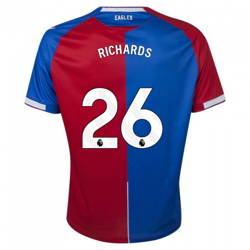 Niño Camiseta Chris Richards #26 Rojo Azul 1ª Equipación 2023/24 La Camisa