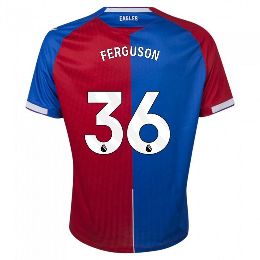 Niño Camiseta Nathan Ferguson #36 Rojo Azul 1ª Equipación 2023/24 La Camisa
