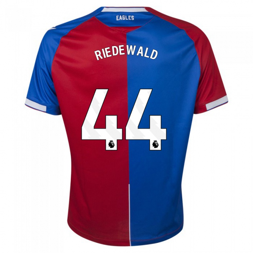Niño Camiseta Jairo Riedewald #44 Rojo Azul 1ª Equipación 2023/24 La Camisa