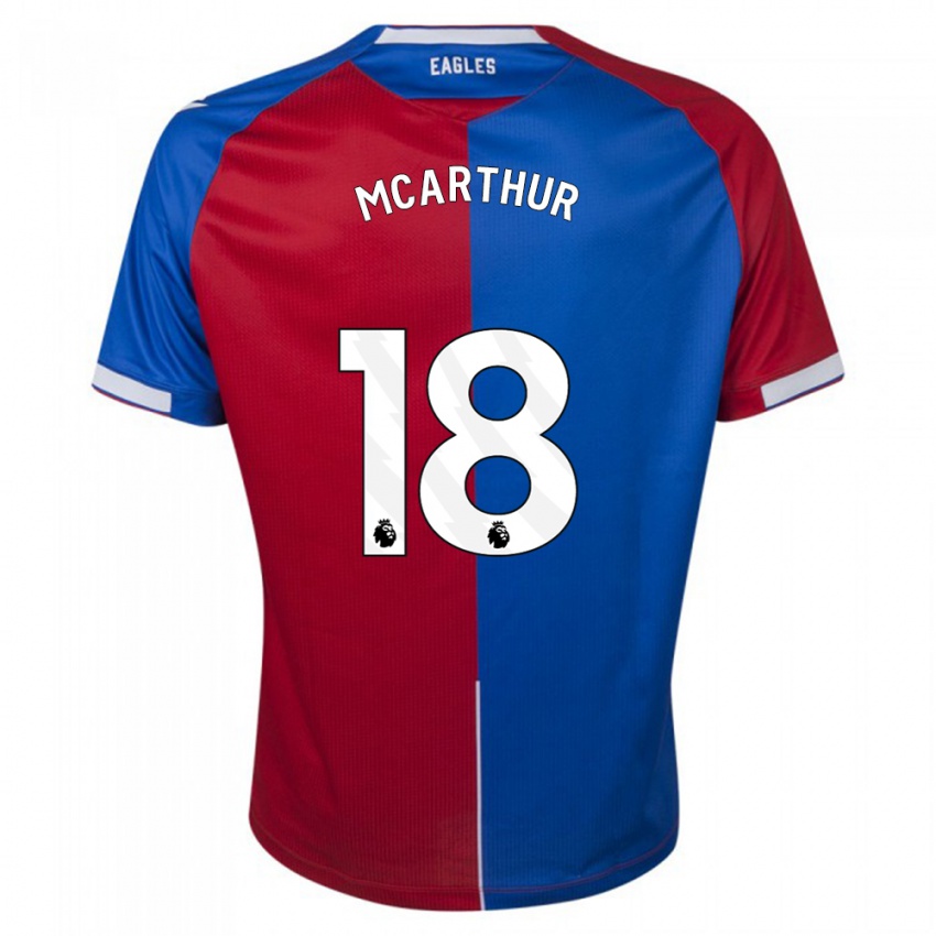 Niño Camiseta James Mcarthur #18 Rojo Azul 1ª Equipación 2023/24 La Camisa