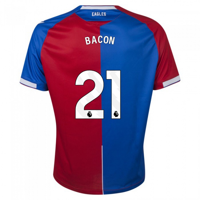 Niño Camiseta Skye Bacon #21 Rojo Azul 1ª Equipación 2023/24 La Camisa