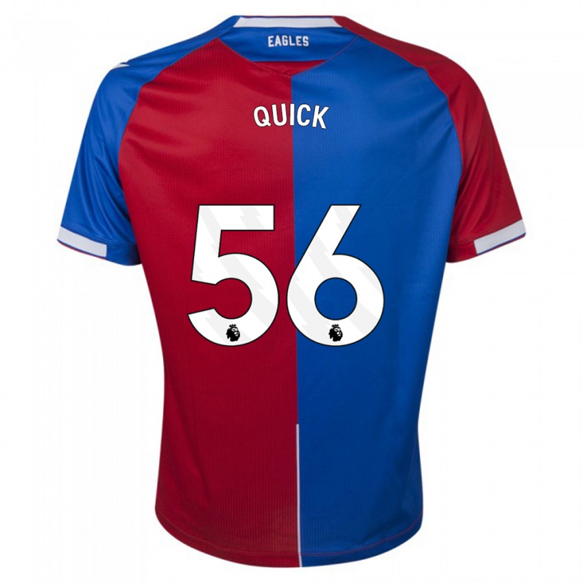Niño Camiseta Daniel Quick #56 Rojo Azul 1ª Equipación 2023/24 La Camisa
