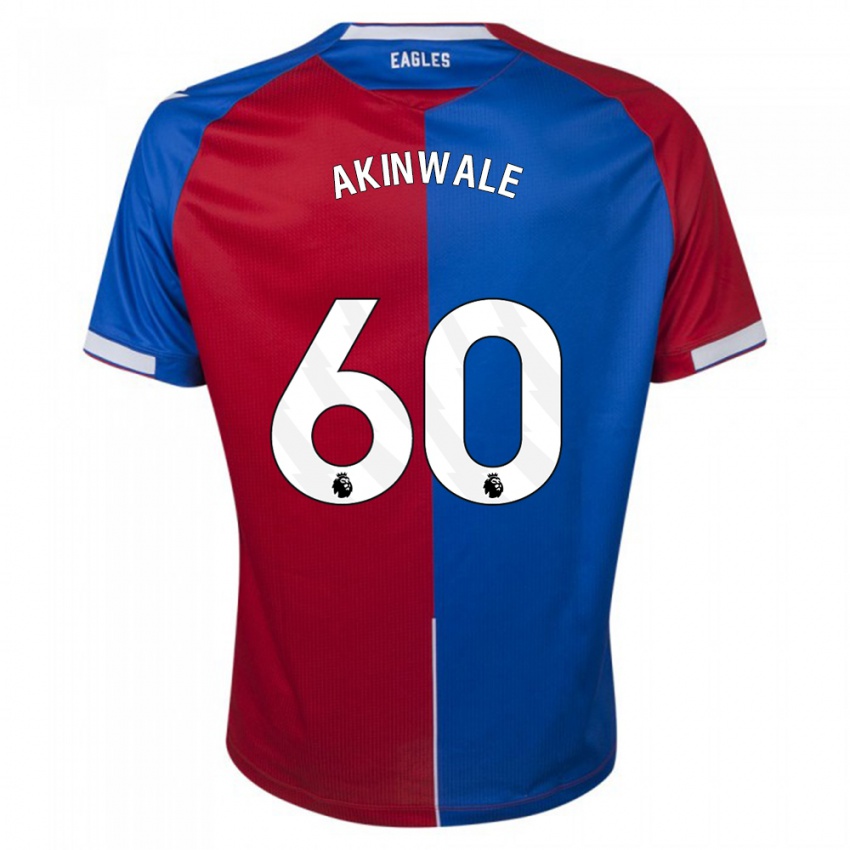 Niño Camiseta Victor Akinwale #60 Rojo Azul 1ª Equipación 2023/24 La Camisa