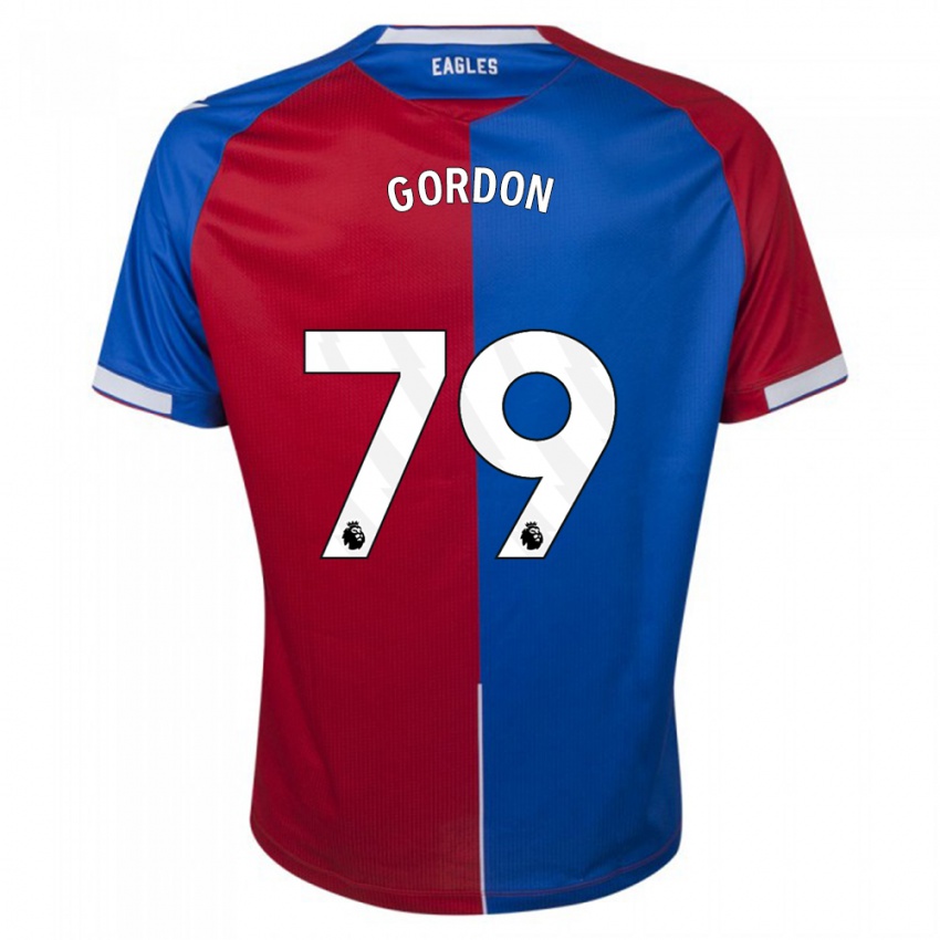 Niño Camiseta John-Kymani Gordon #79 Rojo Azul 1ª Equipación 2023/24 La Camisa