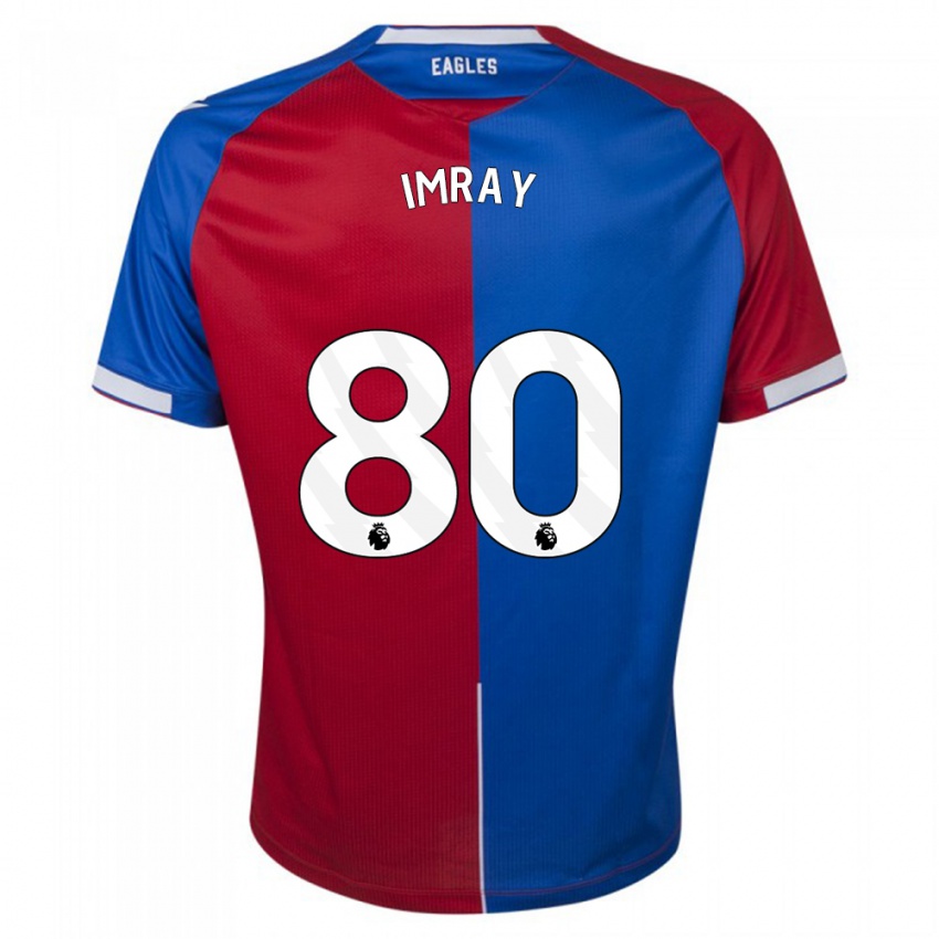 Niño Camiseta Danny Imray #80 Rojo Azul 1ª Equipación 2023/24 La Camisa