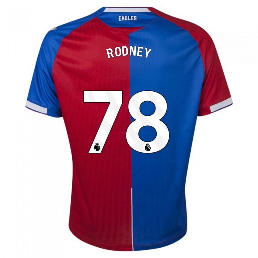 Niño Camiseta Kaden Rodney #78 Rojo Azul 1ª Equipación 2023/24 La Camisa
